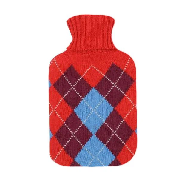 Bs Rubber Hot Water Bottle Knitted Cover