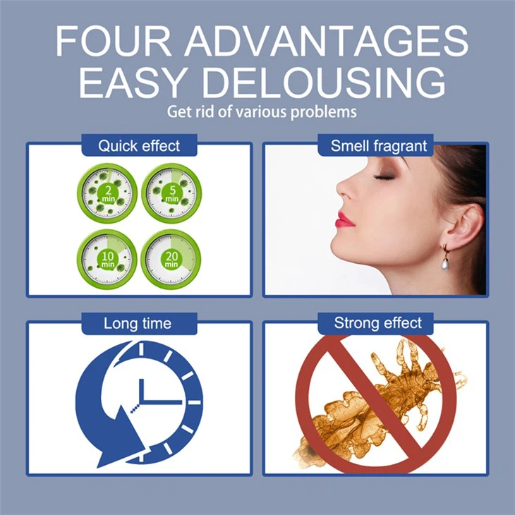 Head Lice Flea Tick Louse Egg Removing Treatment Spray