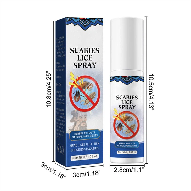 Head Lice Flea Tick Louse Egg Removing Treatment Spray