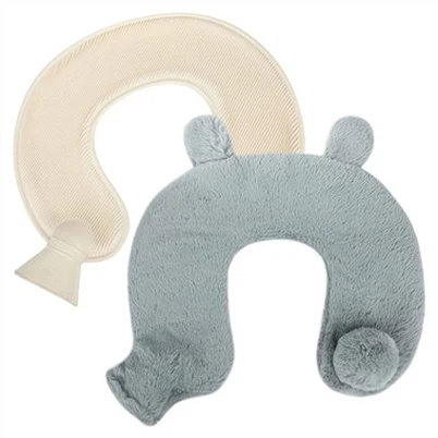 U-kujuline kael ja õlad kohev kuumaveepudel