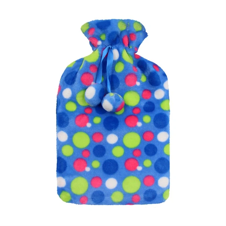 Wave Point Fleece Hot Water Bottle Cover