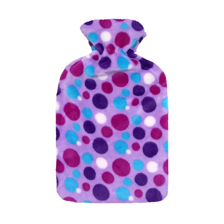 Wave Point Fleece Hot Water Bottle Cover